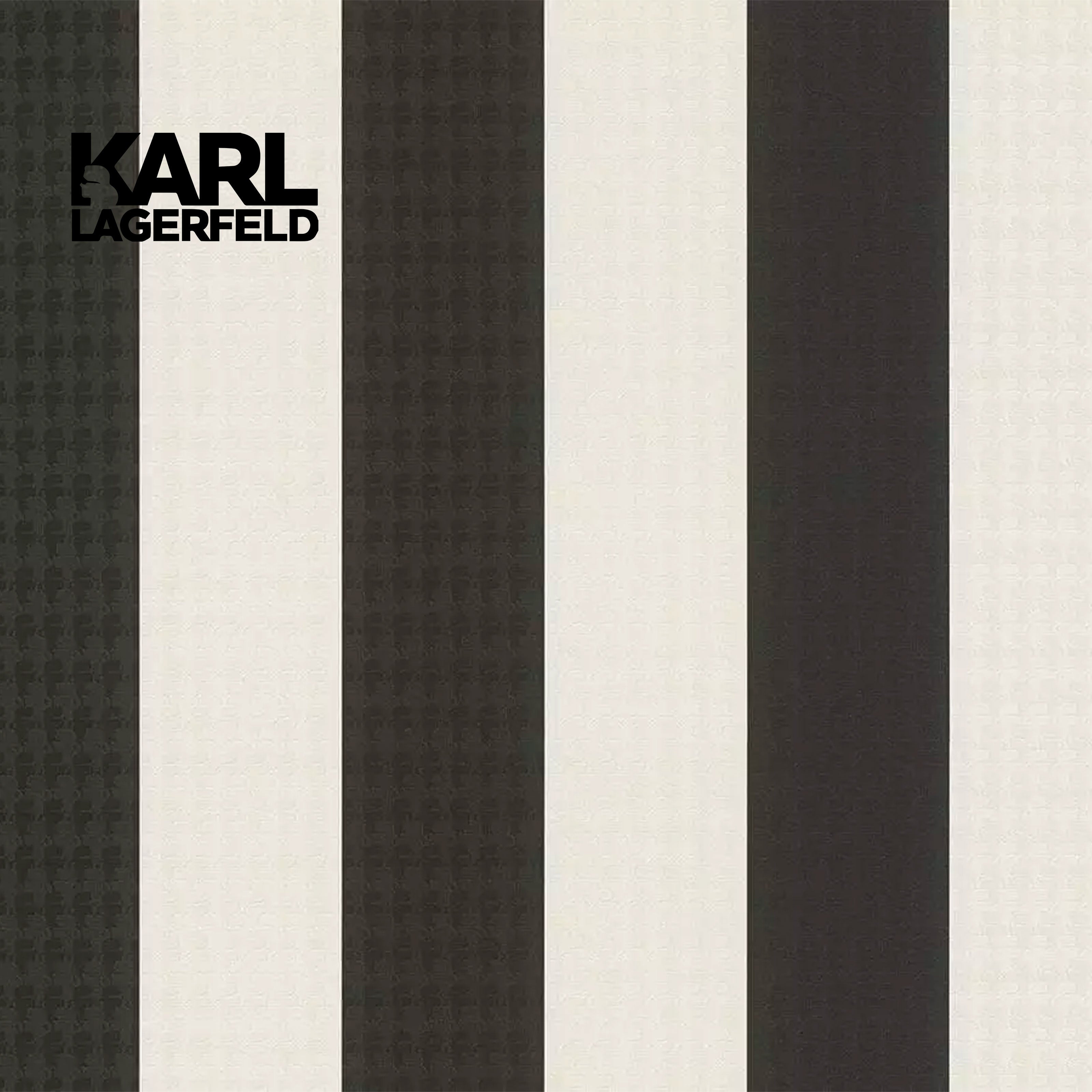 5,32mq Rotolo Carta da Parati griffata KARL LAGERFELD in TNT a rilievo multigloss PREMIUM 10,05x0,53mt cod. 37849-2 - Eternal Parquet