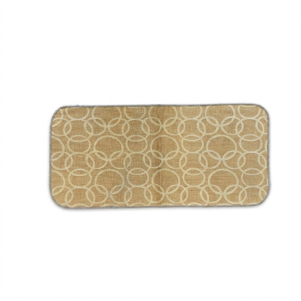 Tappeto passatoia Bordato 4 lati in stoffa decorata resistente e fondo in PVC antiscivolo varie misure Made in Italy