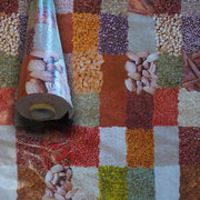 ***MEGA STOCK*** Rotolo da 20 metri (H140cm) di Tovaglia PVC telata cerata Per Casa, Sagre, Pizzerie CEREALI - Eternal Parquet