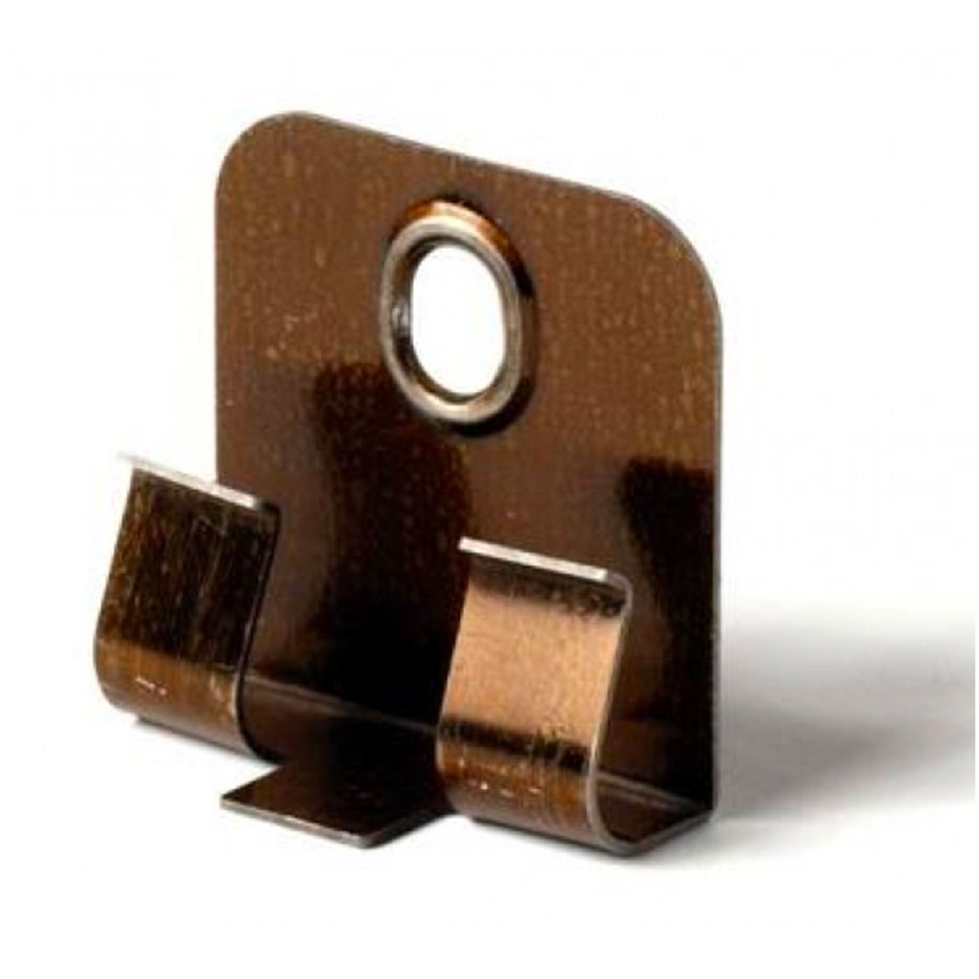 CLIPSTAR - 50 clip in metallo inclusi tasselli e viti per il fissaggio di battiscopa ispezionabile e senza colla Eternal Parquet