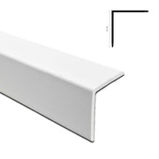 *STOCK FOLLI* asta intera (2 metri) di Profilo angolare in Polimeri Bianco RAL 9016 verniciabile 22X22mm - Eternal Parquet