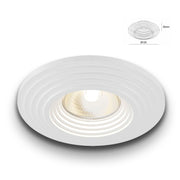 *STOCK* n.10 Portafaretti In Gesso Ceramico spirale ad incasso Diametro 120  35W GU10 IP20 - Eternal Parquet
