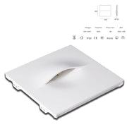 *STOCK* Portafaretto In Gesso Ceramico ad incasso TASCA 400x400mm  40W G9 IP20 - Eternal Parquet