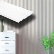€4,99ml - Asta intera 10x200x2900mm di Rivestimento Parete Boiserie mod.PEAK cannettato Lamelli in Polimeri bianco - Eternal Parquet