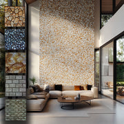 Piastrelle 3D a rilievo AUTOADESIVE in PVC 30x30cm Pietra, mattoni, marmo. Idrorepellenti - Eternal Parquet