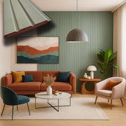 €5,35ml - Asta intera 14x117x2800mm di Rivestimento a Lamelli in fibra di legno SILK TOUCH - SALVIA VELVET - Eternal Parquet