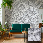 Pannello 159x270cm di Carta da Parati TNT a modulo raccordabile continuativo Voyager LEAVESBW - Eternal Parquet