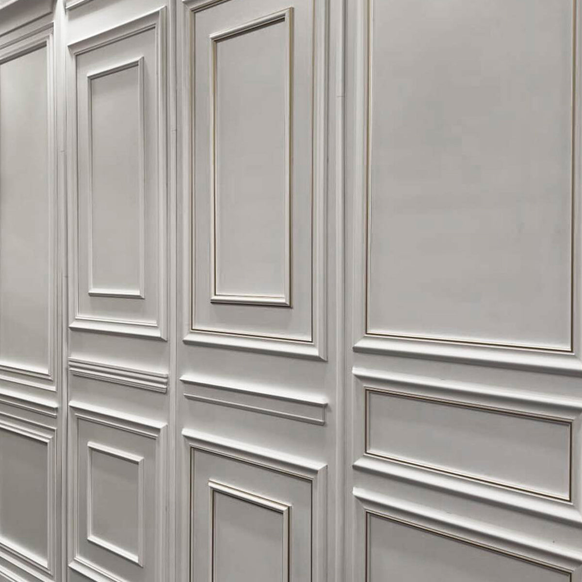 Cornice Bugna Preassemblata per Boiserie in polimeri linea GOLD (doppi