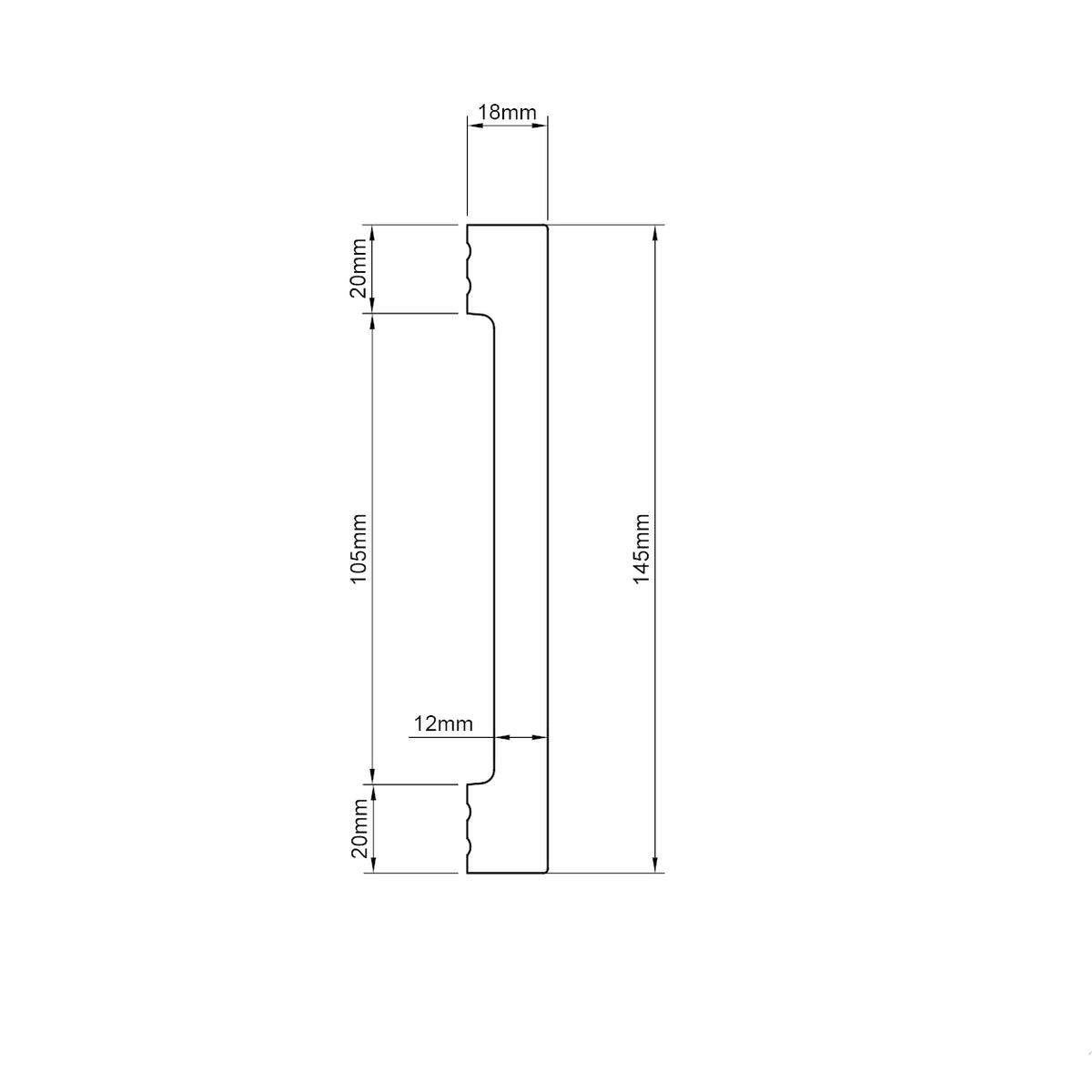 Cornice per esterno in polimero HPS 145x18x2500 mm – ARD DECOREST EXTREME JH26