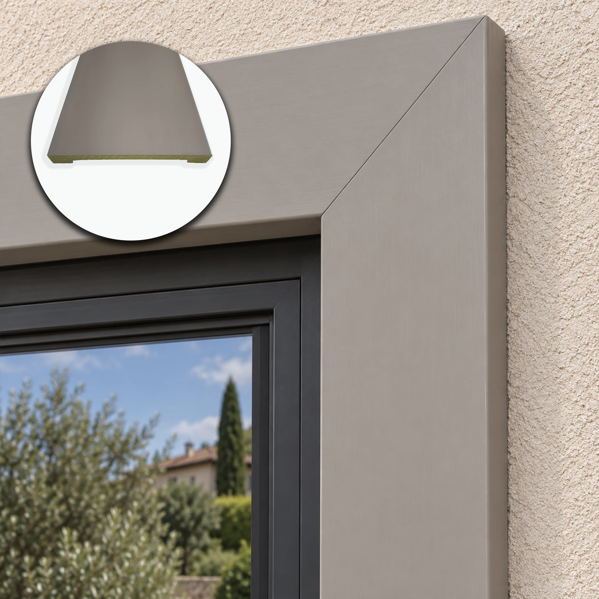 Cornice per esterno in polimero HPS 145x18x2500 mm – ARD DECOREST EXTREME JH26