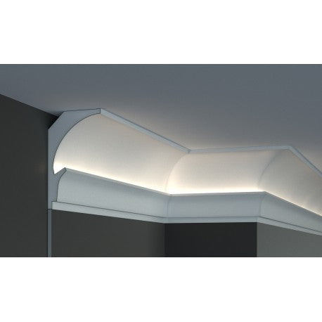 €15,00 a barra *** STOCK *** Pacco da 2 barre di cornice XPS  Con alloggio LED 150X90x1150 KD202 - Eternal Parquet