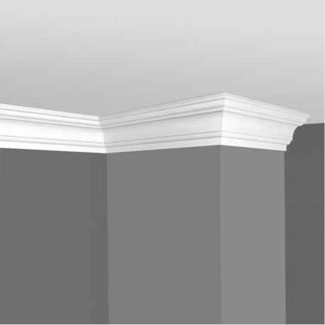€2,27ml *** STOCK *** Pacco da 44ml di cornice decorativa in polistirene compatto XPS 95X95x2000 K130 Eternal Parquet