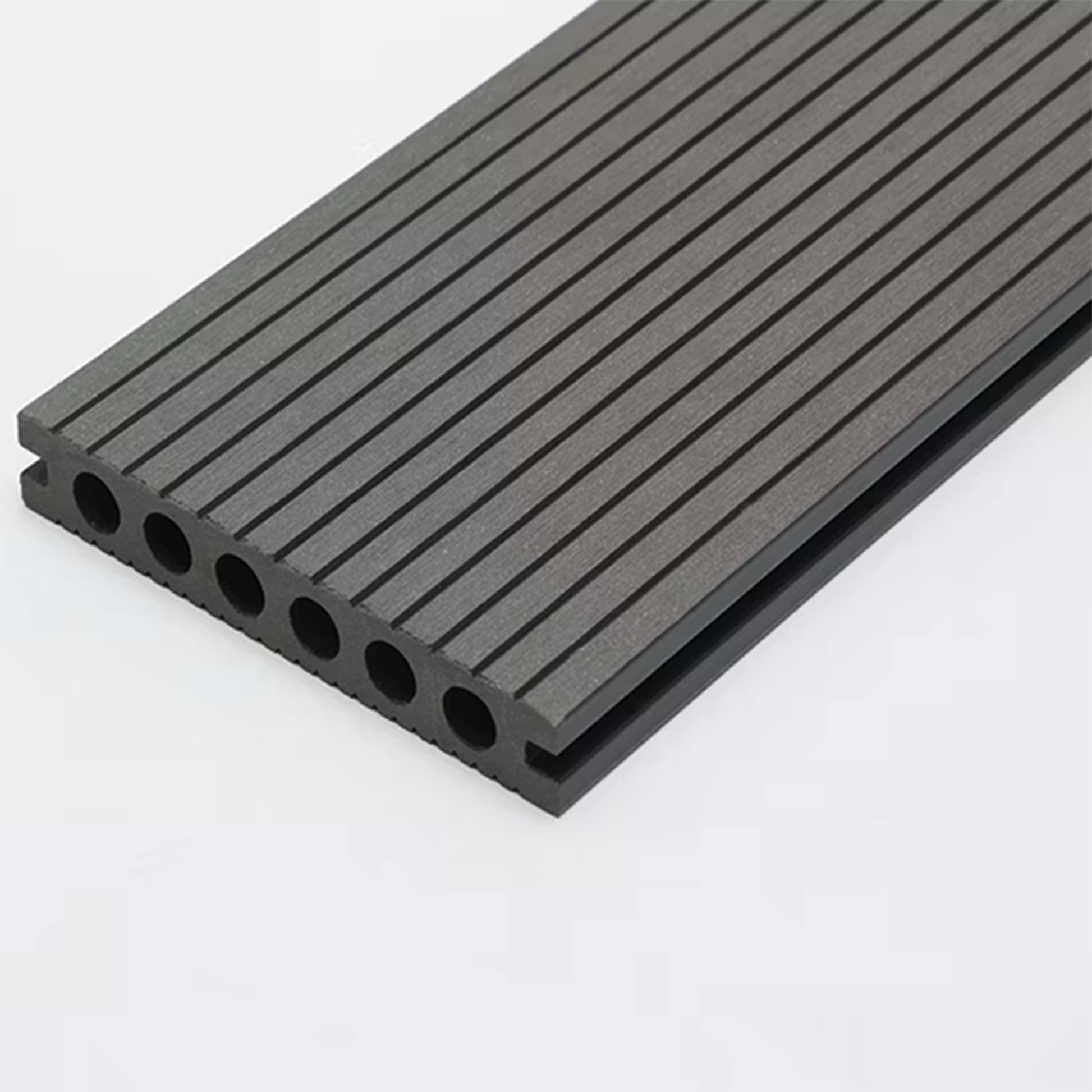 (€39,90mq) KIT 1,218mq di Decking WPC 40×25×2900mm Coffee o Grey doppia faccia Inclusi Magatelli - clip acciaio e viti - Eternal Parquet