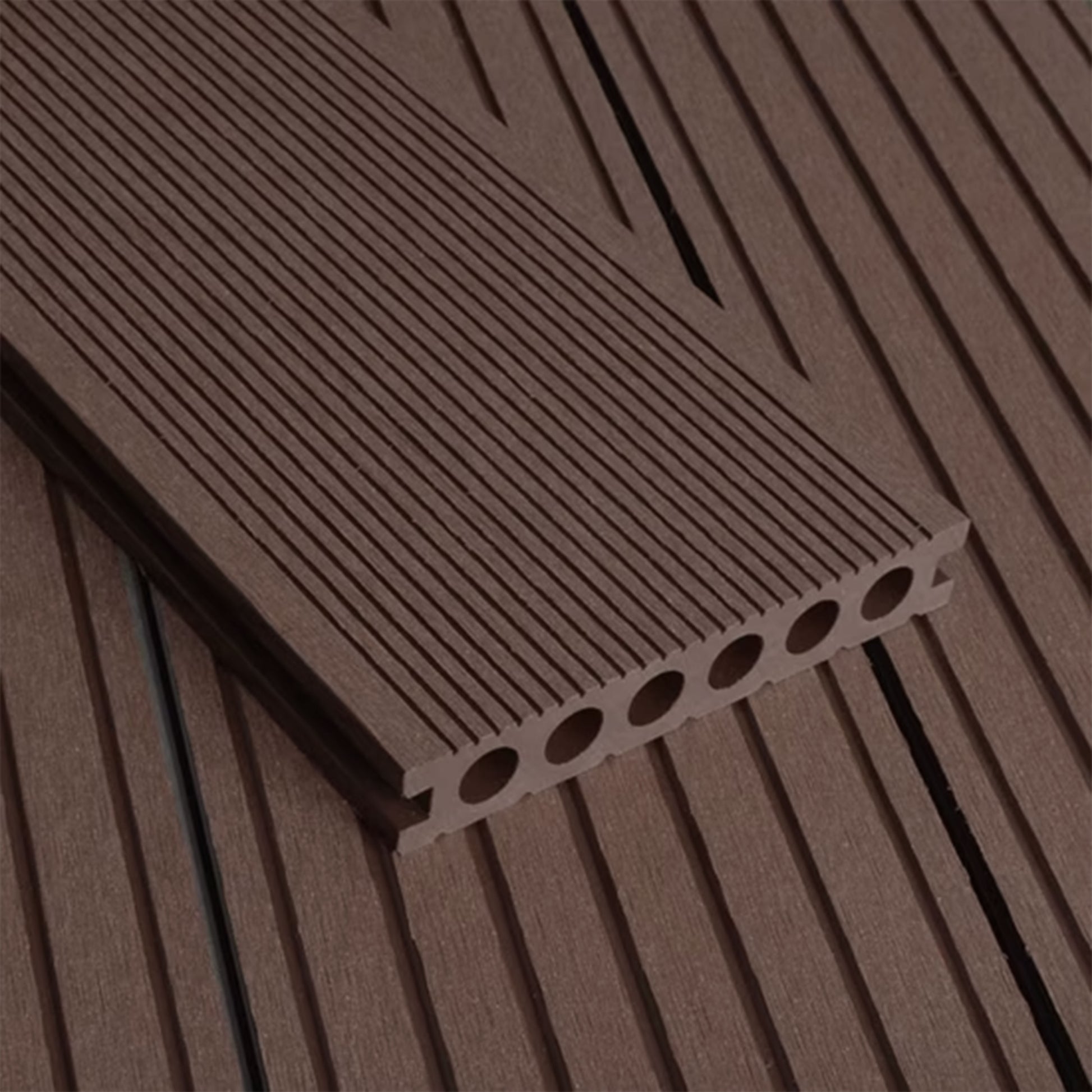 (€39,90mq) KIT 1,218mq di Decking WPC 40×25×2900mm Coffee o Grey doppia faccia Inclusi Magatelli - clip acciaio e viti - Eternal Parquet