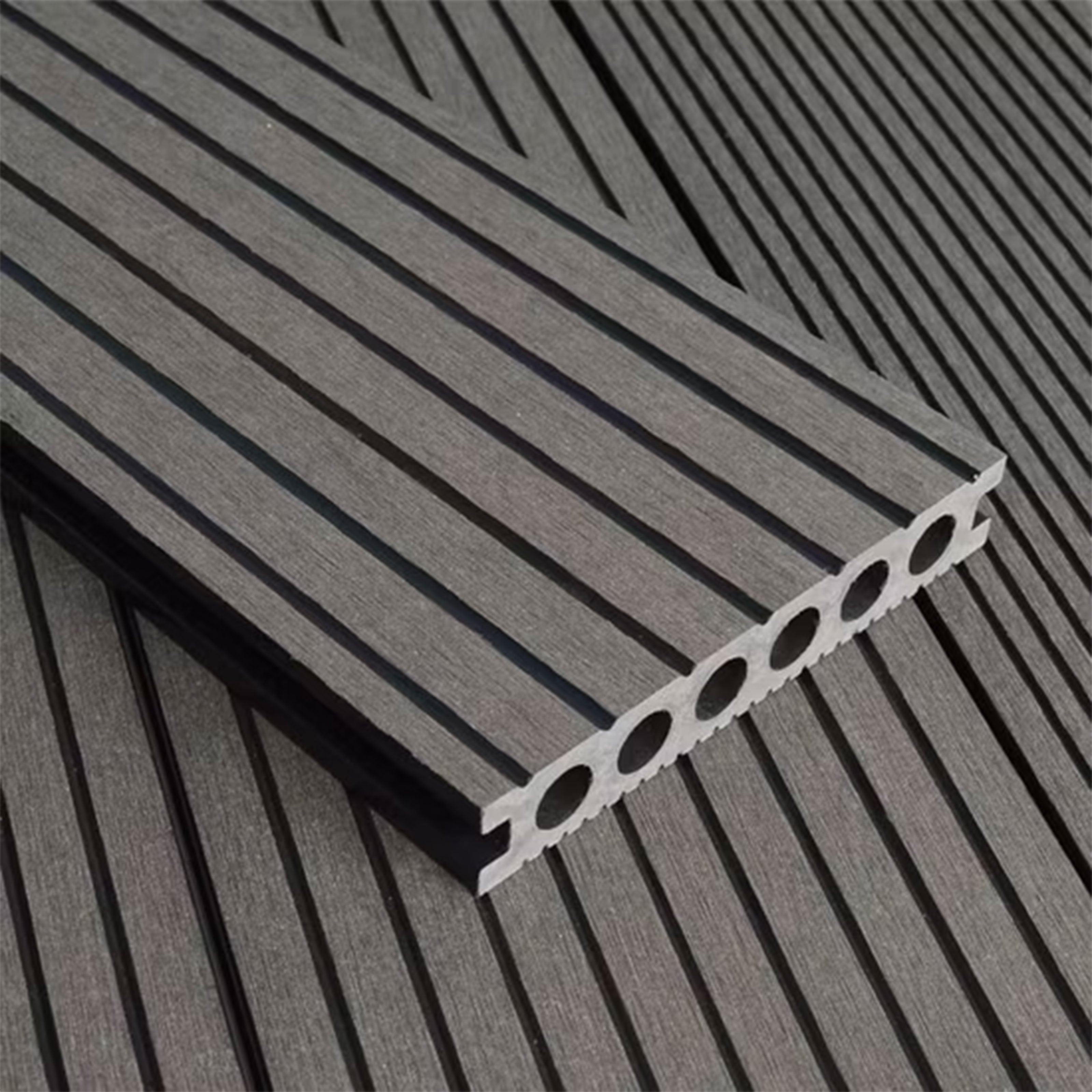 (€39,90mq) KIT 1,218mq di Decking WPC 40×25×2900mm Coffee o Grey doppia faccia Inclusi Magatelli - clip acciaio e viti - Eternal Parquet