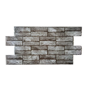 pacchi da 10 o 20 Pannelli 3D Rivestimento a parete in PVC effetto PIETRA GRIGIA DOPPIA 96x48cm Realistici, isolanti - Eternal Parquet