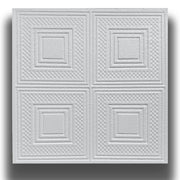 10 o 20mq (40 oppure 80 pezzi) di pannello decorativo a soffitto in polistirene compatto 50x50cm (spess. 1cm) EVORA - Eternal Parquet