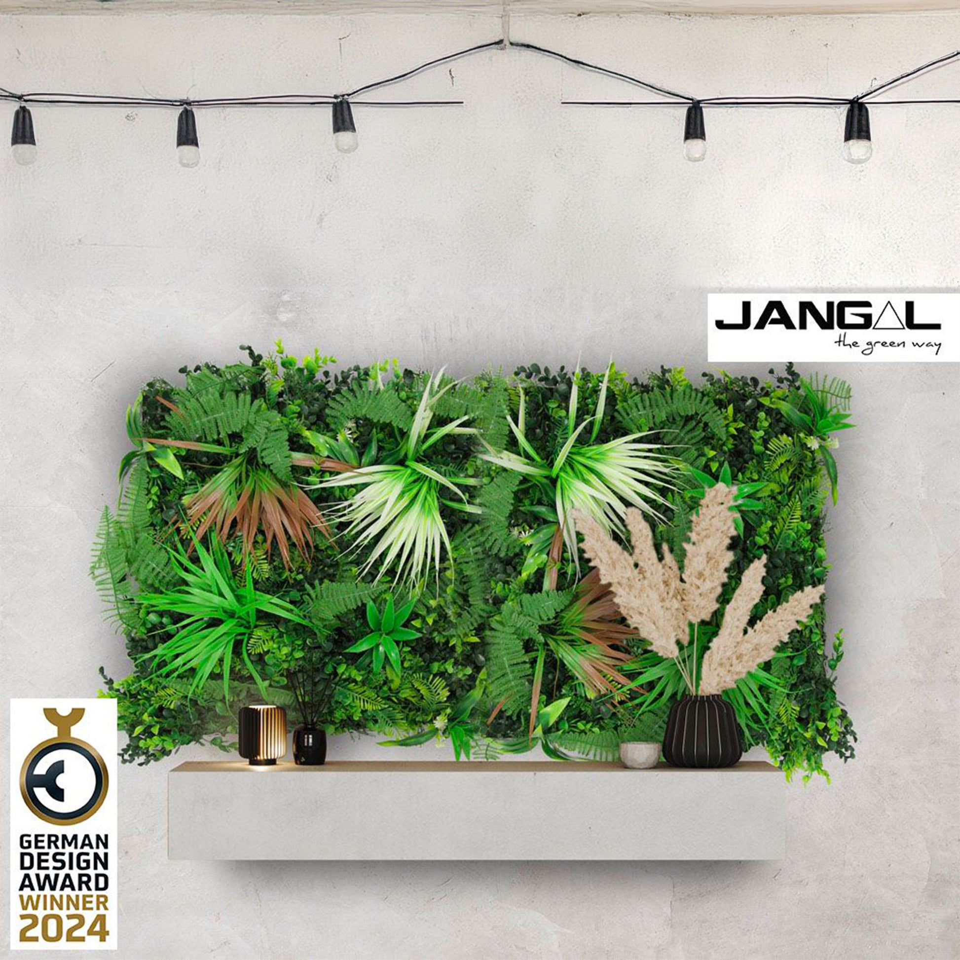 JANGAL Pannelli acustici Modulabili in FLORA sintetica ULTRAREALISTICA 52x52cm mod. EXOTIC - Eternal Parquet