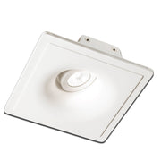 *EN STOCK* Douille encastrée réglable pour spot en plâtre céramique 155x155mm 40W GU10 IP20 