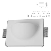 *STOCK* Portafaretto In Gesso Ceramico ad incasso TASCA 280x220mm  40W E14 IP20 - Eternal Parquet