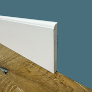 BATTISCOPA ZOCCOLINO FIRENZE in FIBRA DI LEGNO COMPATTA 120X12 BIANCO - Eternal Parquet
