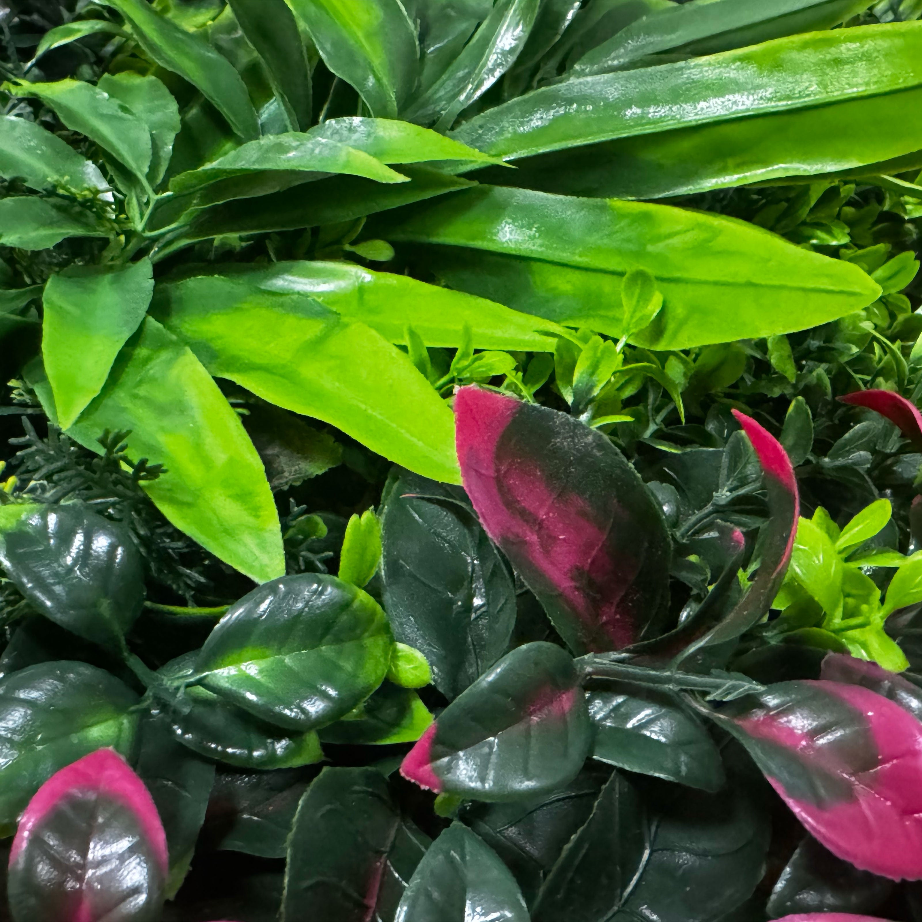 Pannelli Verde Verticale 50×50 cm Ultra-realistici e folti, per interno/esterno Mod. Romantic - Eternal Parquet - Eternal Parquet