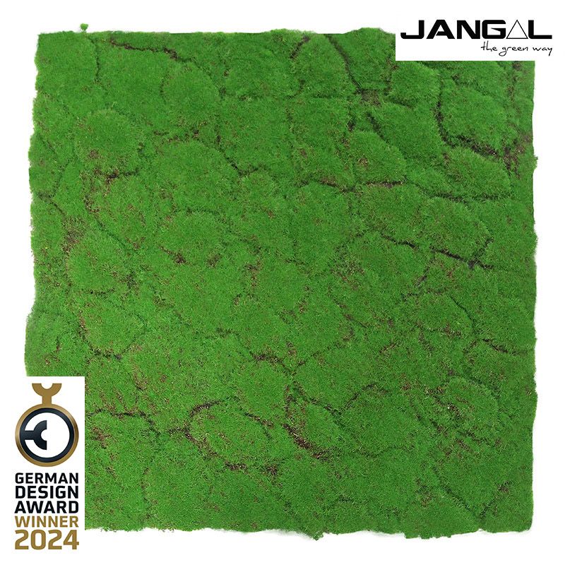 JANGAL Pannelli acustici Modulabili in FLORA sintetica ULTRAREALISTICA 52x52cm mod. FOREST GREEN - Eternal Parquet