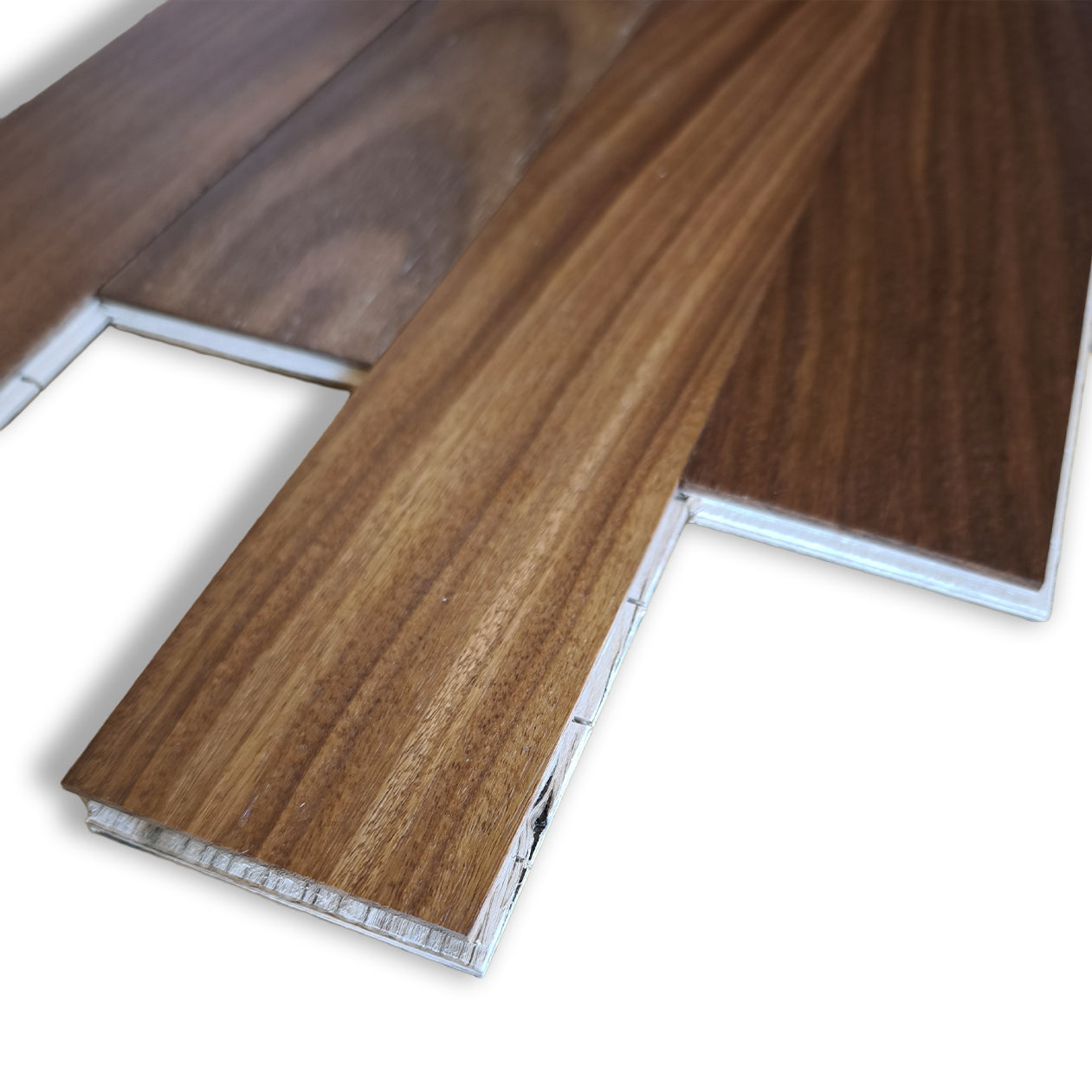 €28,99mq * STOCK GARBELOTTO * Lotto da 47mq di listone prefinito liscio STONALIZZATO spazzolato verniciato AFRORMOSIA Light Classic SELECT 9x70x400/600 (3mm nobile)