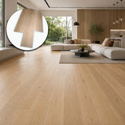 €26mq * STOCK GARBELOTTO * Lotto da 28mq di listone prefinito a poro aperto BISELLATO verniciato naturale ROVERE MIELATO SELECT 10x120x600/1000 (3mm nobile)