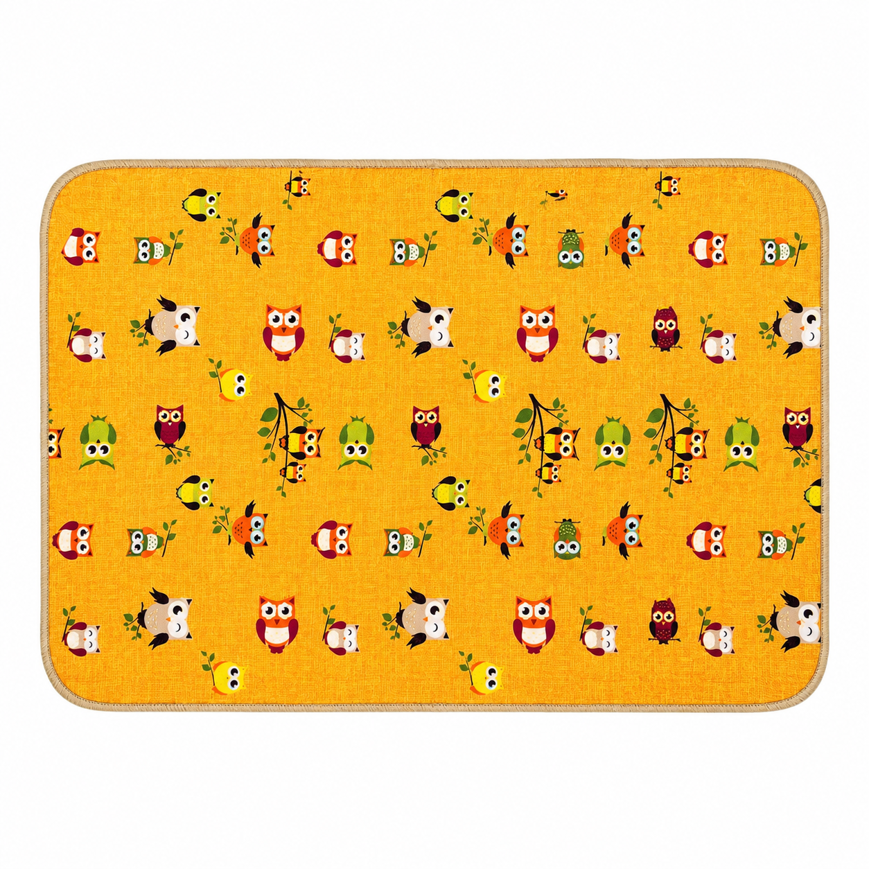 Tappeto passatoia Bordato 4 lati in stoffa decorata resistente e fondo in PVC antiscivolo varie misure Made in Italy