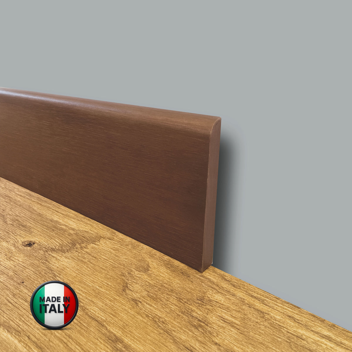 €2,49ml  ** FUORI TUTTO ** Lotti da 20ml di Battiscopa in legno multistrato impiall. IROKO 70X10mm - Eternal Parquet