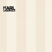 5,32mq Rotolo Carta da Parati griffata KARL LAGERFELD in TNT a rilievo multigloss PREMIUM 10,05x0,53mt cod. 37849-5 - Eternal Parquet