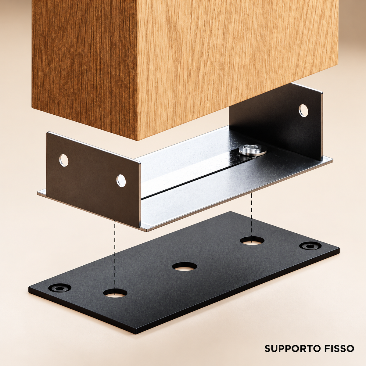 SIPA PURE Divisorio Frangiluce Separè in PVC Effetto Legno – Singole Doghe Fisse o Girevoli + accessori 75x50x2900mm