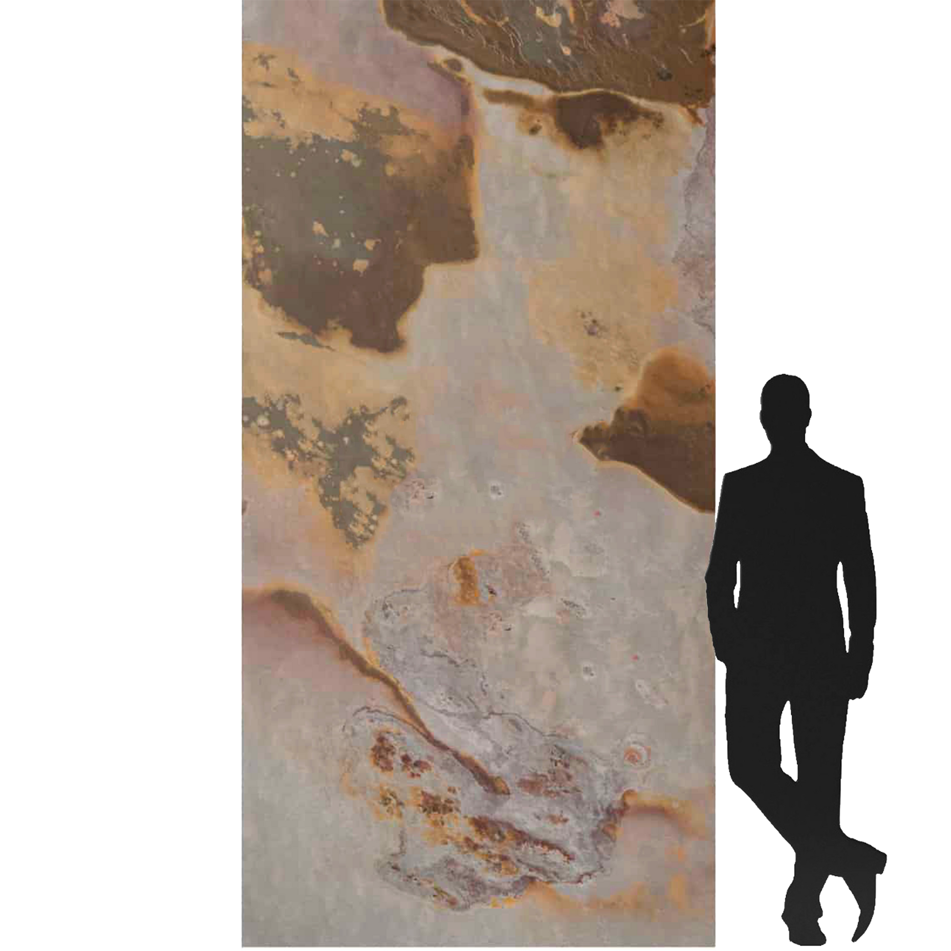 pannello rivoluzionario di Rivestimento interno-esterno in VERA PIETRA RETROILLUMINABILE flessibile 280x122x0,3cm LAGO Eternal Parquet