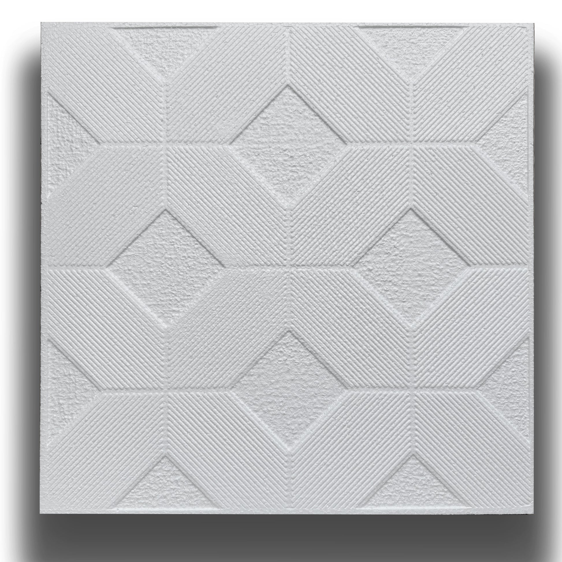 10 o 20mq (40 oppure 80 pezzi) di pannello decorativo a soffitto in polistirene compatto 50x50cm (spess. 1cm) LAGOS - Eternal Parquet