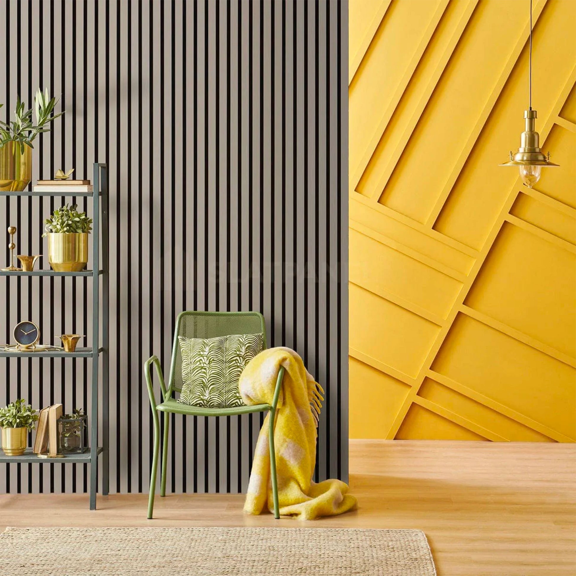 Pannello Acustico Feltro e fibra di legno Lamelli millerighe ROVERE GRIGIO 120x34x1,5 - Eternal Parquet