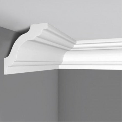 €2,27ml *** STOCK *** Pacco da 44ml di cornice decorativa in polistirene compatto XPS 95X95x2000 K130 Eternal Parquet
