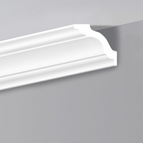 €2,27ml *** STOCK *** Pacco da 44ml di cornice decorativa in polistirene compatto XPS 95X95x2000 K130 Eternal Parquet