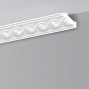 €1,10ml *** STOCK *** Pacco da 96ml di cornice decorativa in polistirene compatto XPS 55X55x2000 LD18G Eternal Parquet