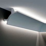 CORNICE A SOFFITTO con predisposizione LED 90x90x2000mm in POLIMERI - Polistrutturato (prezzo al metro) - Eternal Parquet
