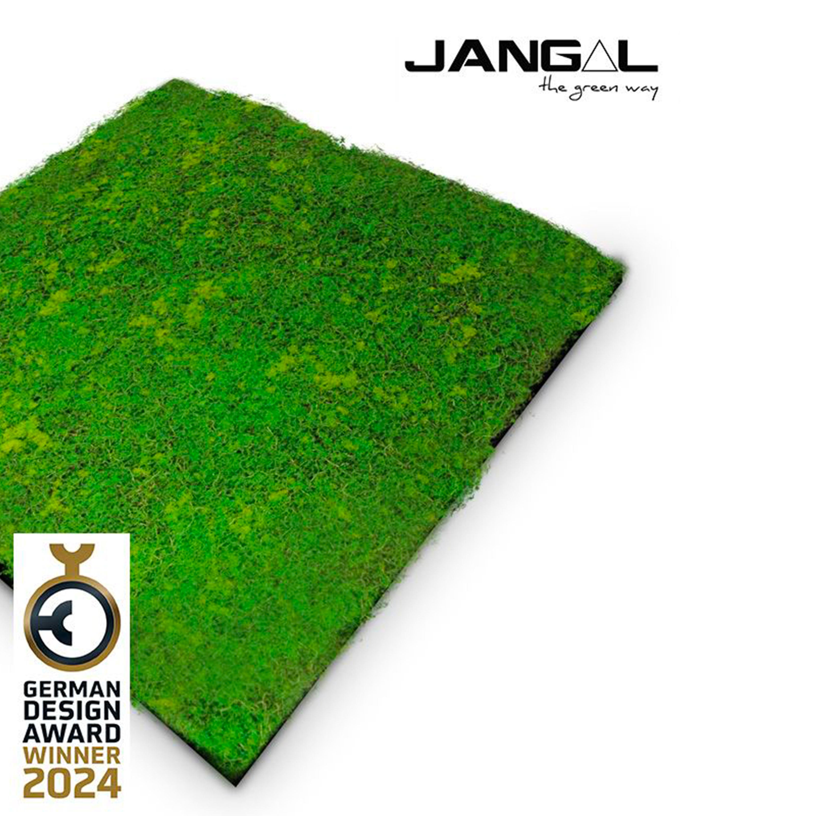 JANGAL Pannelli acustici Modulabili in FLORA sintetica ULTRAREALISTICA 52x52cm mod. LIGHT GREEN