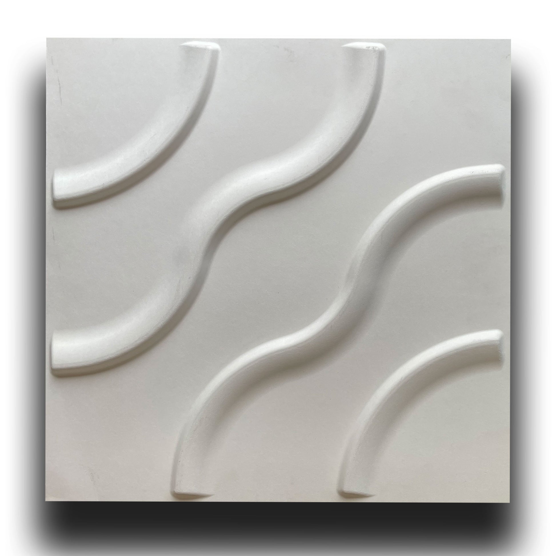 €1,99 Pannello in fibra naturale a parete 3D, rivestimento di lusso 3D 50X50cm BIANCO verniciabile FIORI - Eternal Parquet