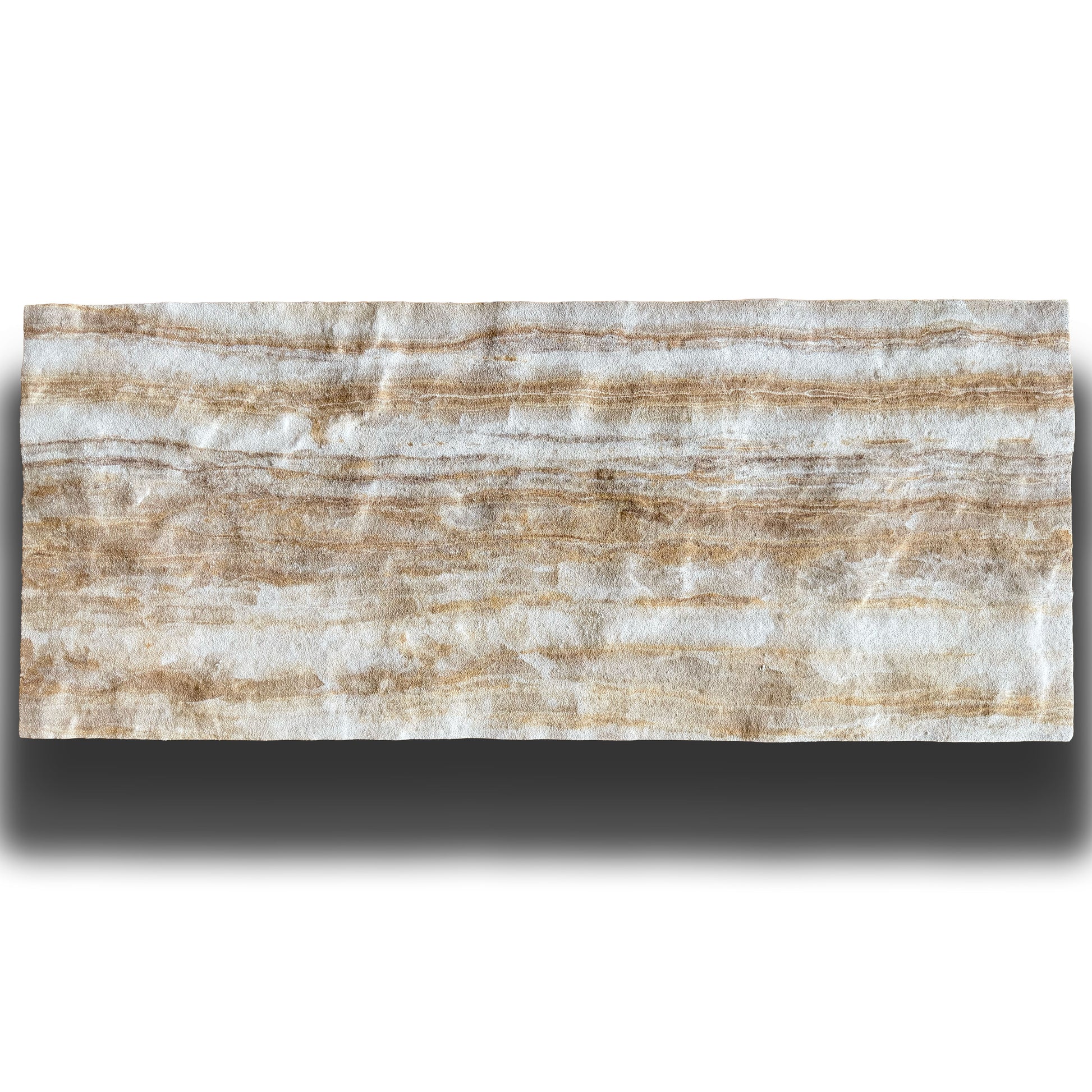 CAPPOTTO esterno - interno isolante in STYROFOAM 3D spess. 2,5cm (120x50cm) con resine e malta Marmo di cava Grezzo - Eternal Parquet