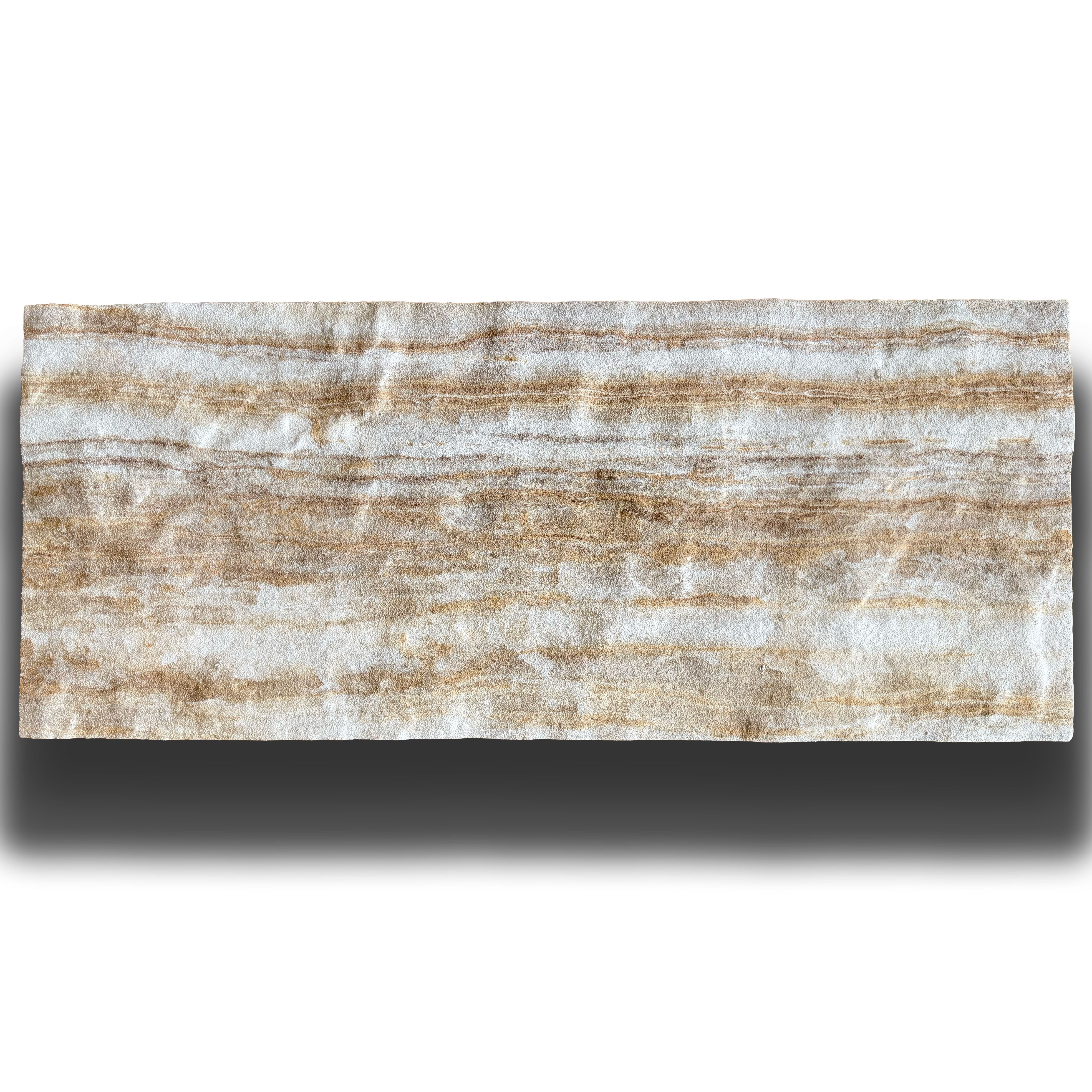 CAPPOTTO esterno - interno isolante in STYROFOAM 3D spess. 2,5cm (120x50cm) con resine e malta Marmo di cava Grezzo - Eternal Parquet