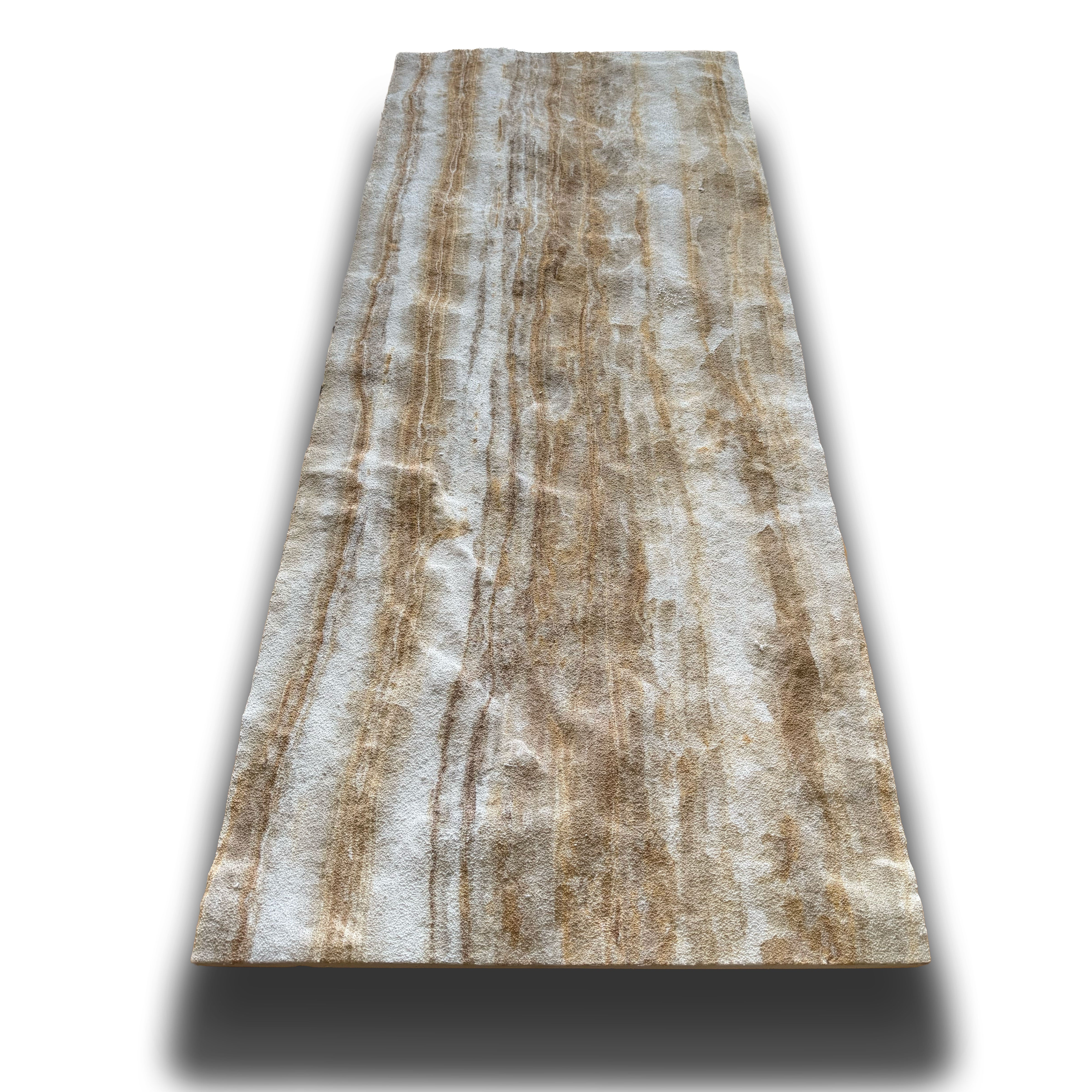 CAPPOTTO esterno - interno isolante in STYROFOAM 3D spess. 2,5cm (120x50cm) con resine e malta Marmo di cava Grezzo - Eternal Parquet