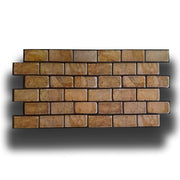 Pannelli 3D Rivestimento a parete in PVC effetto MATTONI TERRA 96x48cm Realistici, isolanti, idrorepellenti. - Eternal Parquet