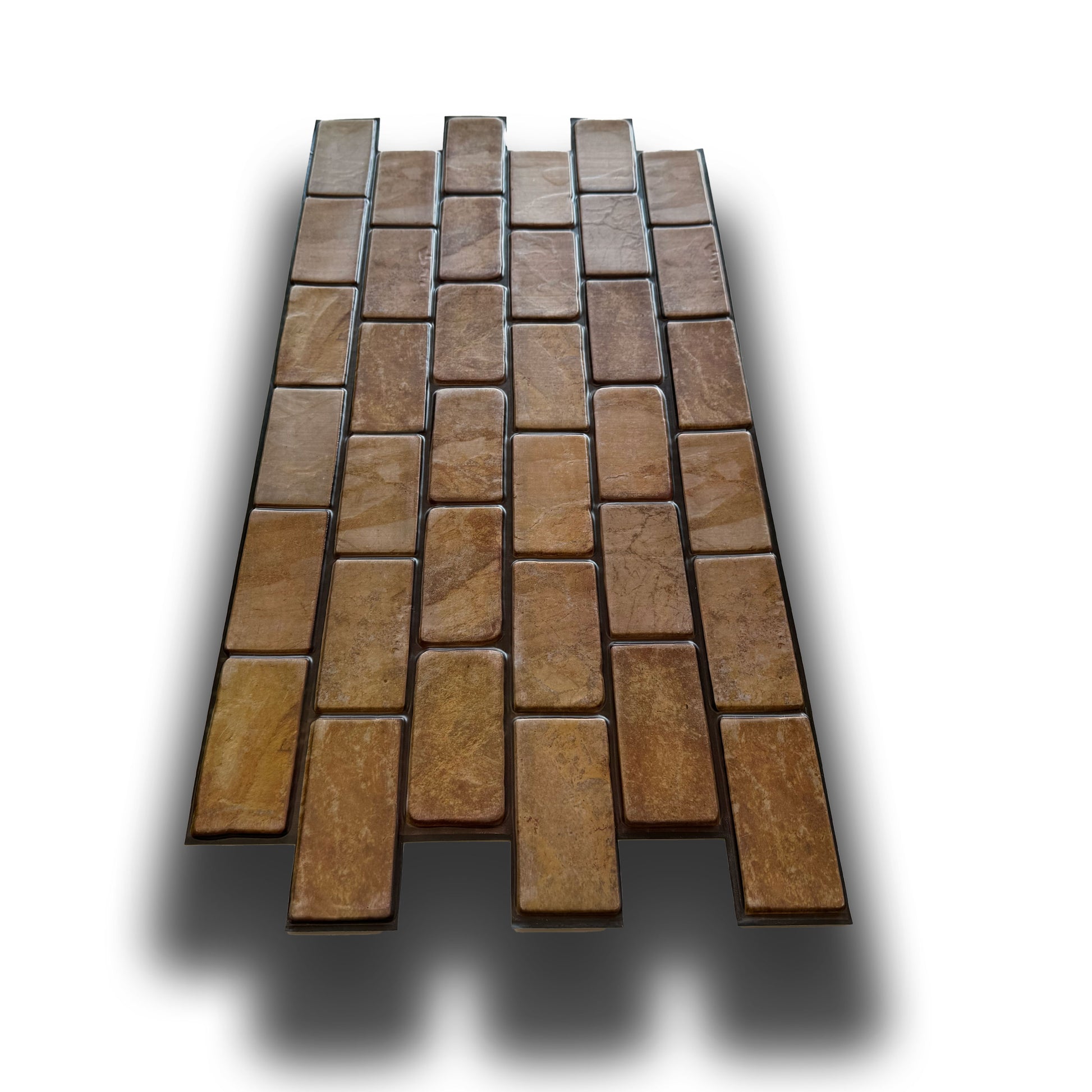 Pannelli 3D Rivestimento a parete in PVC effetto MATTONI TERRA 96x48cm Realistici, isolanti, idrorepellenti. - Eternal Parquet