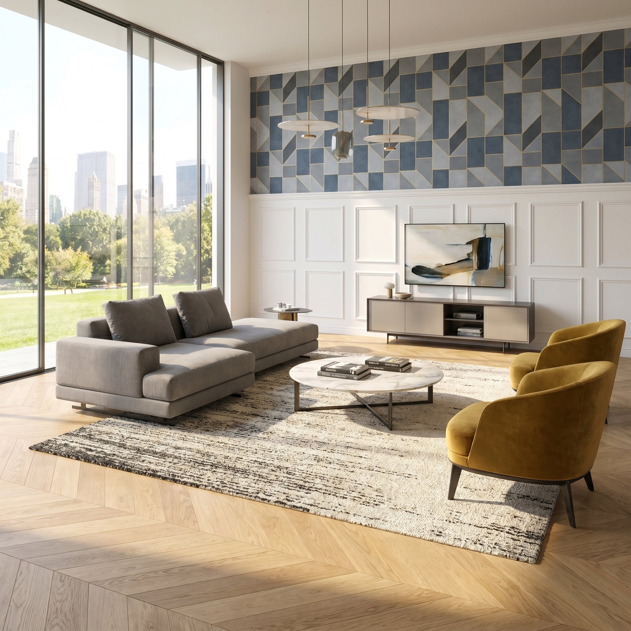 Pavimento in legno prefinito di ROVERE punta ungherese verniciato, bisell. Spazz. 8x92x550mm Select - Eternal Parquet