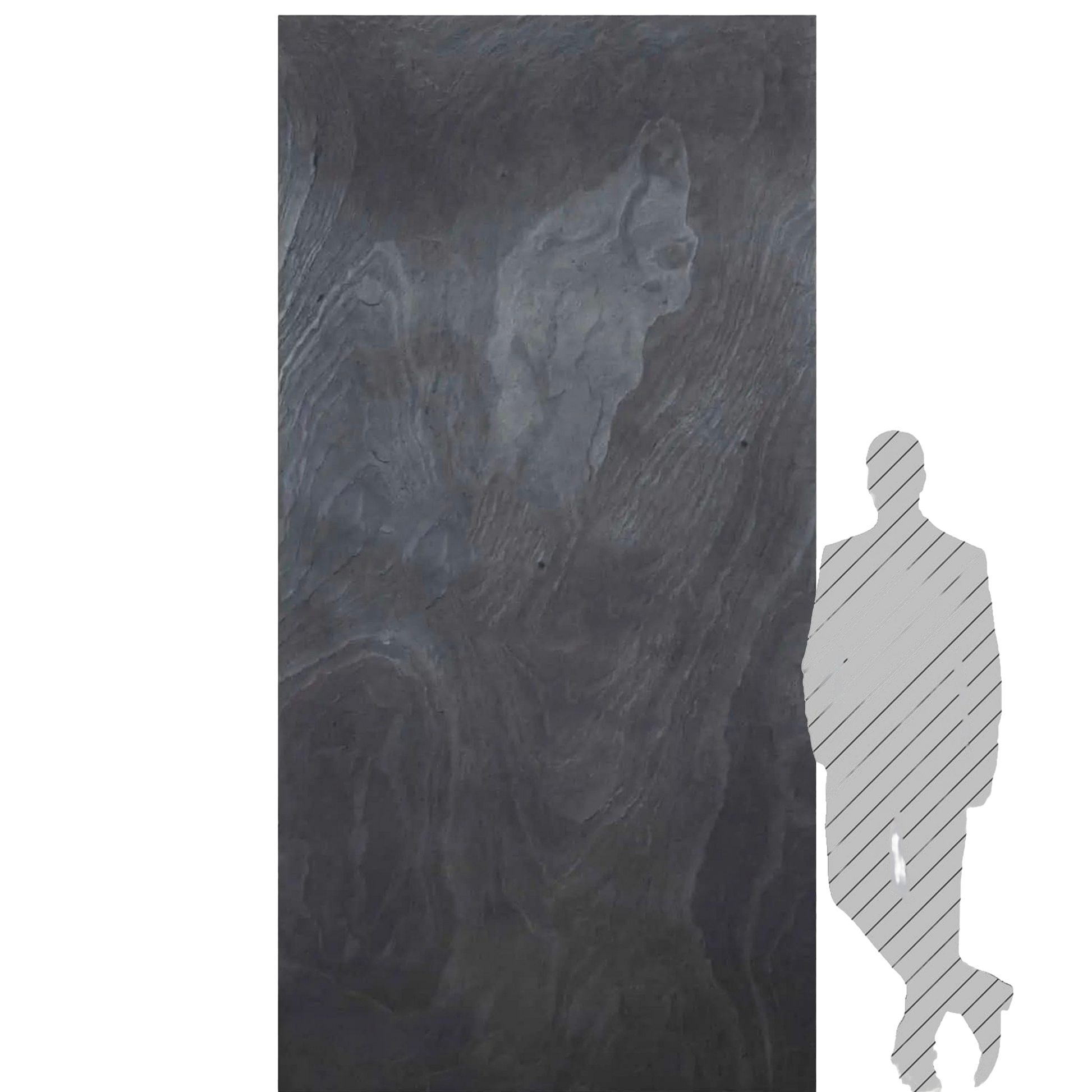 pannello rivoluzionario di Rivestimento interno-esterno in VERA PIETRA flessibile 280x122x0,3cm ARDESIA AMARO - Eternal Parquet