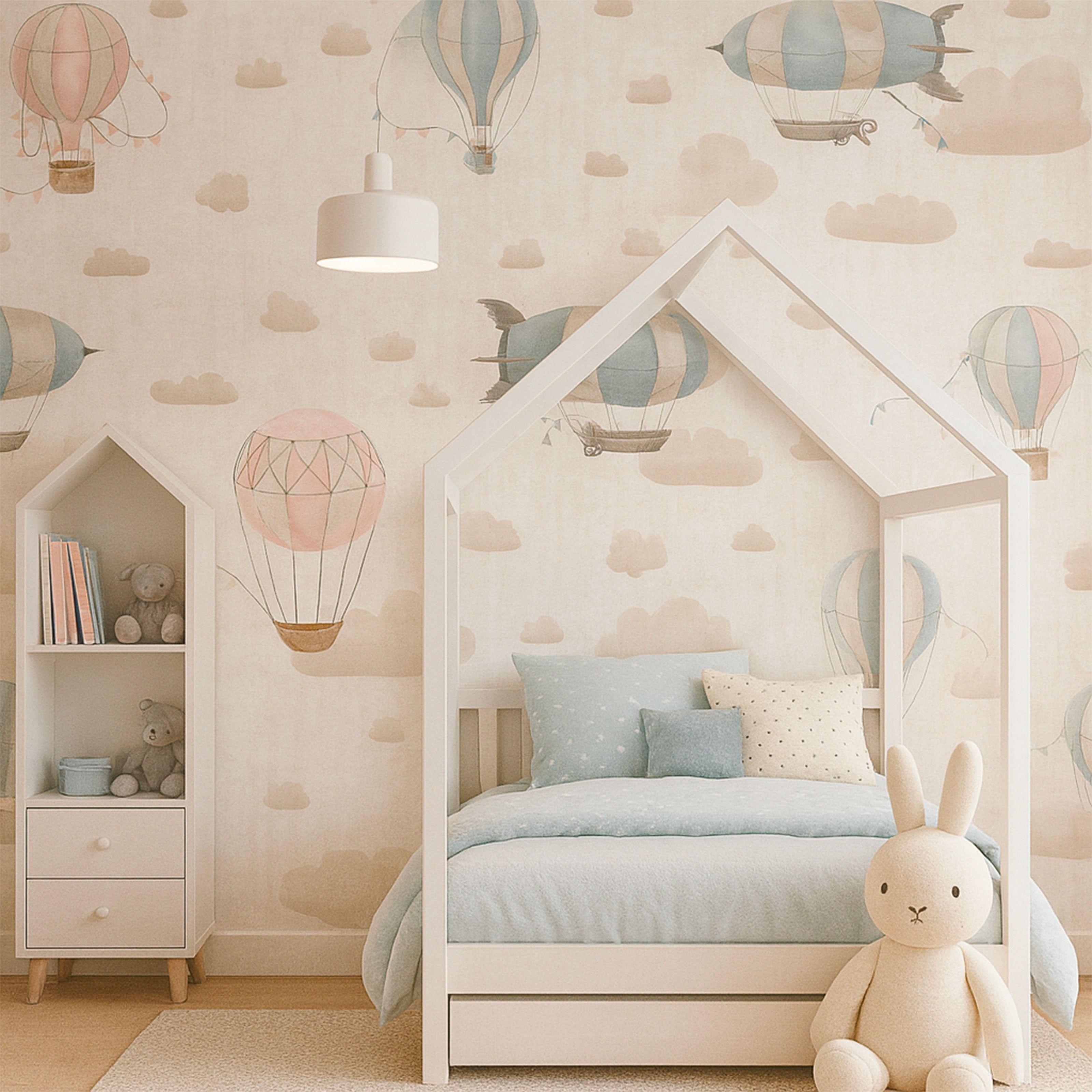 Pannello MONGOLFIERE 159x280cm di Carta da Parati TNT VINILICO a modulo raccordabile continuativo (3 teli/rotoli) (Copia) - Eternal Parquet